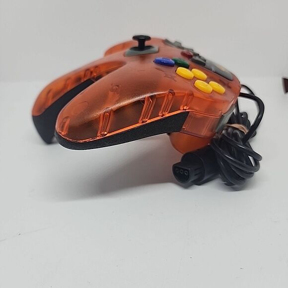 N64 Nintendo 64 Mad Catz Controller w/ Turbo & Slow Red Translucent - Picture 7 of 9